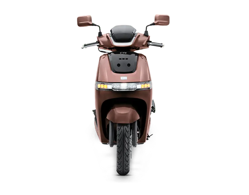 TVS iQube S Electric Scooter Copper Bronze Glossy Colour Front View
